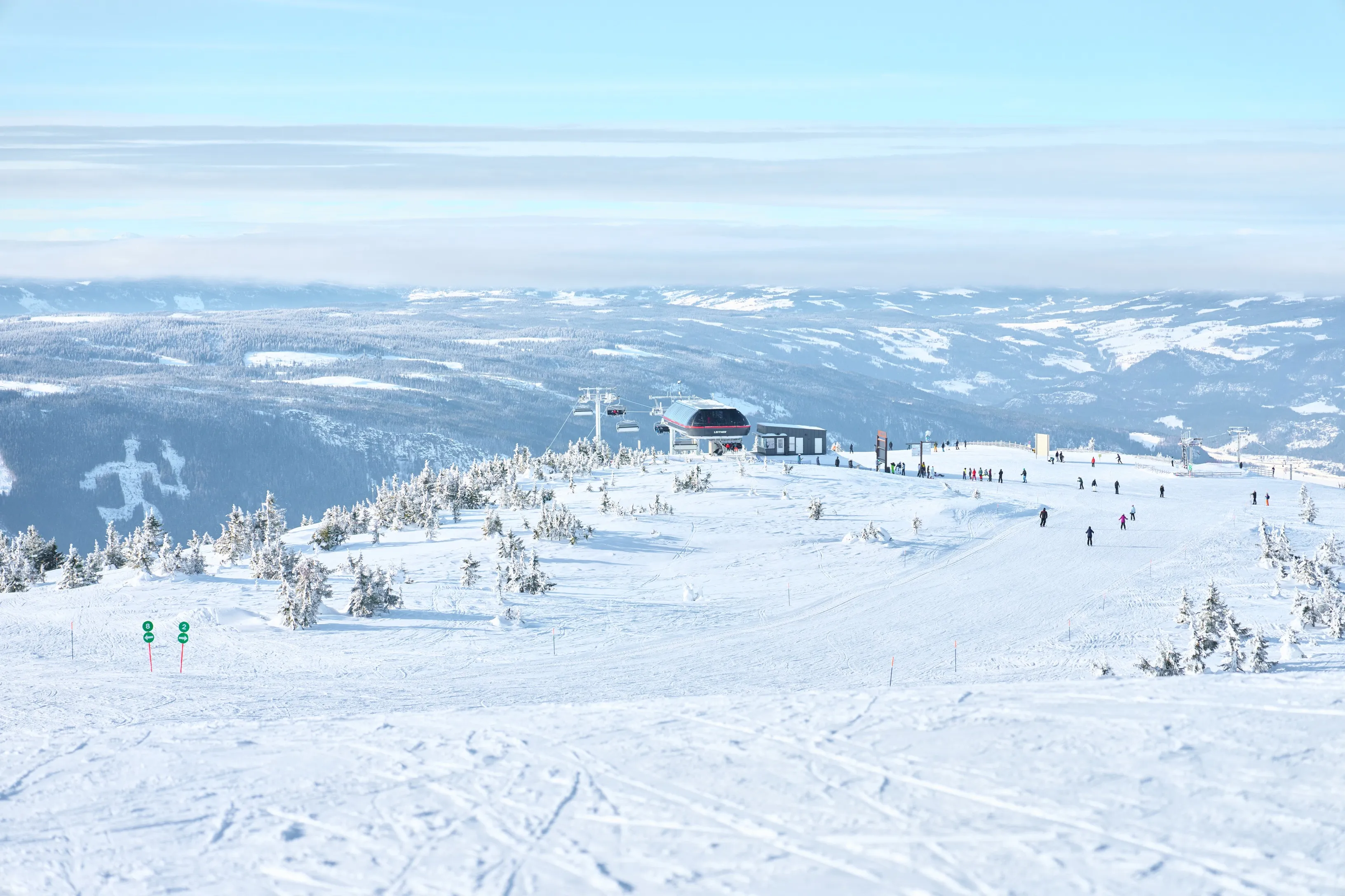 Hafjell Alpinsenter, februar 23. Foto. Alpinco.