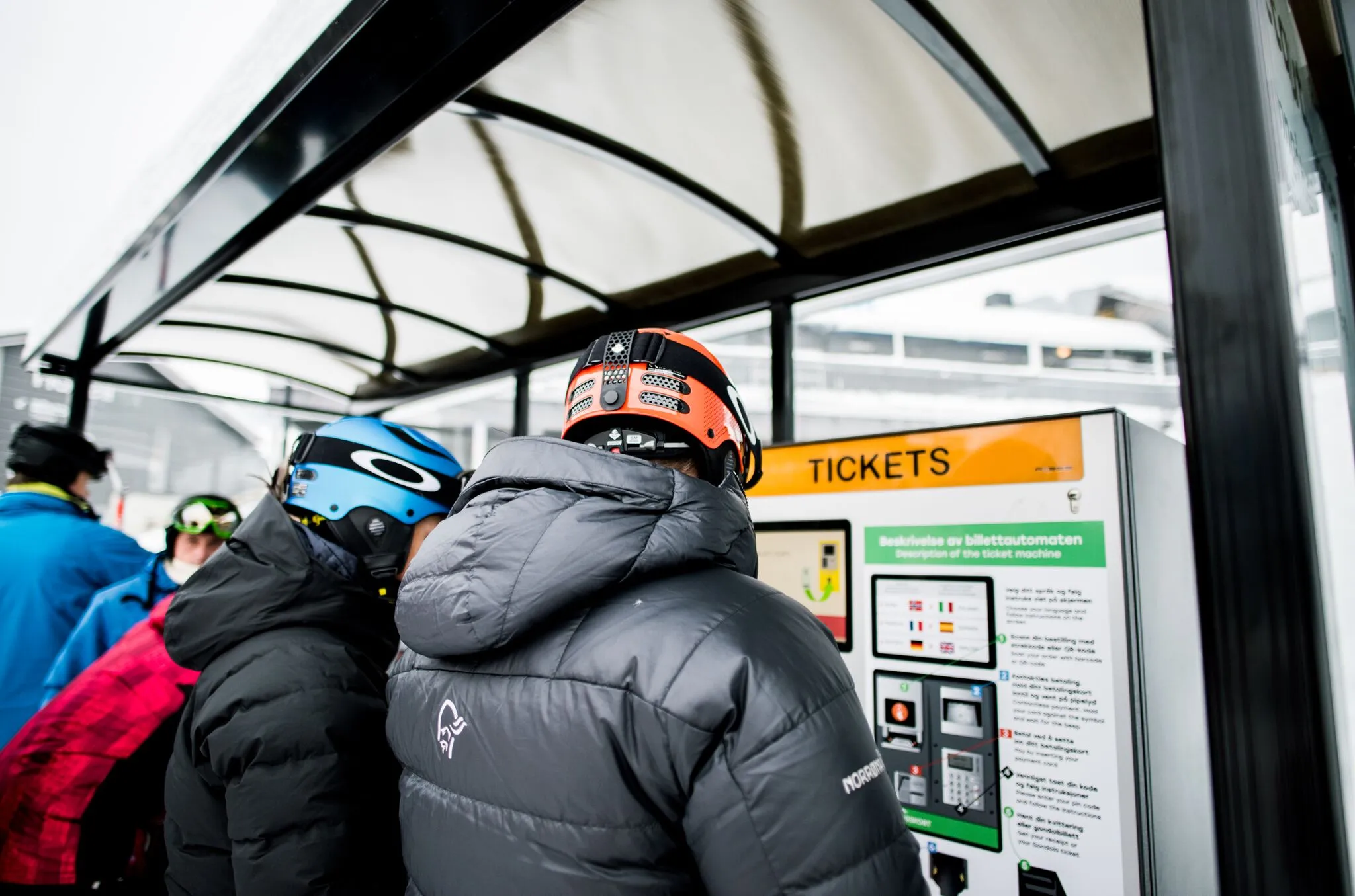 hent heiskort i billettautomat i Hafjell