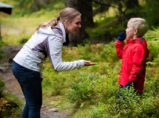 Isa og Jøkul på sykkel