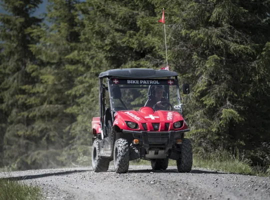 sykkelpatrulje i Hafjell